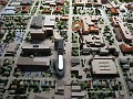 This shows Graduate House (two up on the left) the new school with the silver walkway to Krannert, and the parking garage which replaced Pierce Street Station... a moment of silence please.